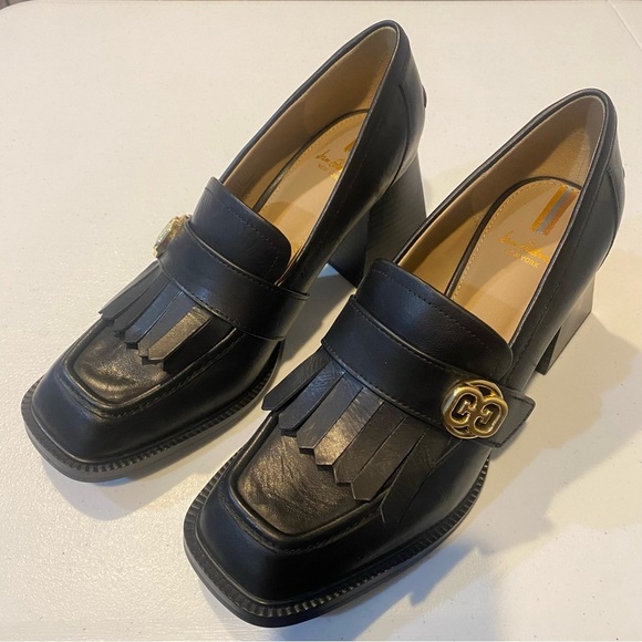 SAM EDELMAN Quinly Block Heel Loafer Kilty Loafer Pumps - Picture 2 of 16